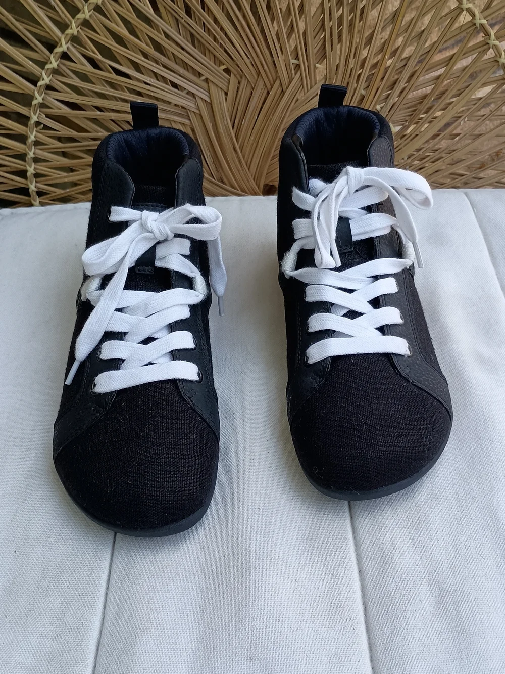 Xero Shoes Nordstrom Toronto Kids Black High-Top Sneakers with White Laces_5W